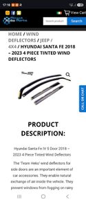 wind deflectors santafe 2018-2023