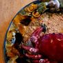 Majolica palissy style crab plate Image 2