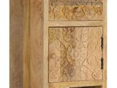 Bedside Table Solid Mango Wood 40x30x50 cm
