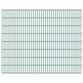 2D Garden Fence Panels 2.008x1.63 m 4 m (Total Length) Green