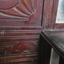 Large Antique Victorian Style Overmantel Mirror Carved Wood Image 3