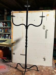 Wrought iron candleholder