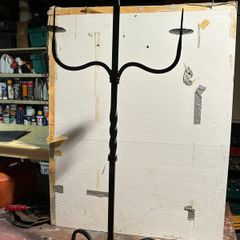 Wrought iron candleholder