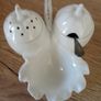 Lovely Vintage Porcelain Set, Silver Spoon Image 2