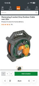 Masterplug outdoor extension lead