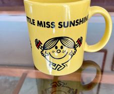 Retro Little Miss Sunshine Mug Yellow Ceramic Mr Men