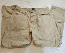 Mens Lee Beige Chino Trousers