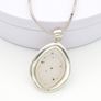 925 Vintage Sterling Silver Druzy Necklace Image 7