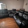 Black Leather Electric Recliner Image 2