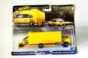 Hot Wheels Team Transport 1972 Toyota Corolla Levin / Sakura Sprinter, new.