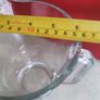 Vintage Heavy Clear Glass Pitcher Image 3