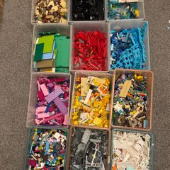 Huge Genuine LEGO Collection 20kg Minifigures Manuals and Storage