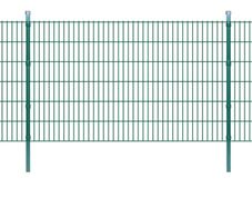 2D Garden Fence Panels & Posts 2008x1230 mm 8 m Green