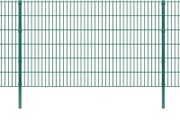 2D Garden Fence Panels &amp; Posts 2008x830 mm 4 m Green