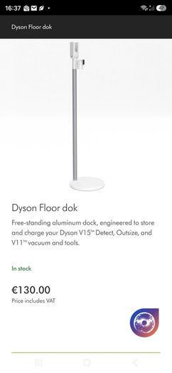 DYSON standing floor dock fir dyson v15 and v11