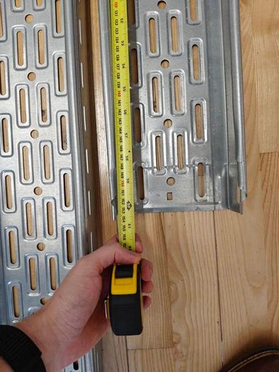 Cable tray 150mm x 60mm. 2x3m lengths + 1x1.5m