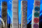 Thank You Laser Stickers / 1" / 120 / NEW