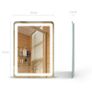 LED & Fog Free Bathroom Mirror DP339A 700x500mm Image 4