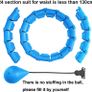 Smart Hula Hoop for Adults, Weighted Hoola Hoops 27 Knots Detachable Ring Adjustable Size, Hula Hoops with Auto-Spinning Ball MULTIPLE COLOURS AVAILABLE (FREE SHIPPING) Image 2