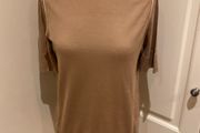 Cos size 10 silk/cotton tobacco top
