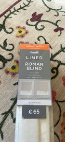Blackout Roman Blind - White - 36inch x 54inch
