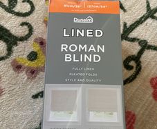Blackout Roman Blind - White - 36inch x 54inch