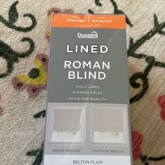 Blackout Roman Blind - White - 36inch x 54inch