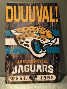 Jacksonville jaguars Tin Metal sign
