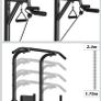 Power Tower Pull-Up & Dip Station for Home Gym - Adjustable Height Range, 330LBS Capacity with Anti-Slip Suction Cups H-Steel Base Power Rack Image 4