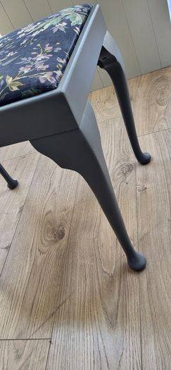 Vintage piano chair professionally sprayed in Farrow & Ball