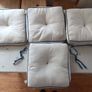 Set of 4 Padded Chair Cushions Image 2