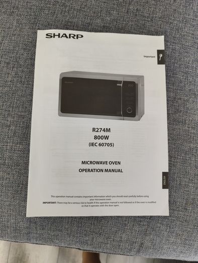 Sharp microwave 800w