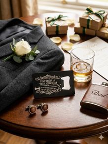 Father of the Groom Stainless Steel Bottle Opener