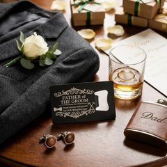 Father of the Groom Wallet Bottle Opener