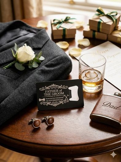Father of the Groom Wallet Bottle Opener