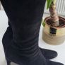 BALLY SHADY black leather suede knee high boots Sz 40.5 (Fit 7-7.5UK) - Rrp 395 (New) Image 3