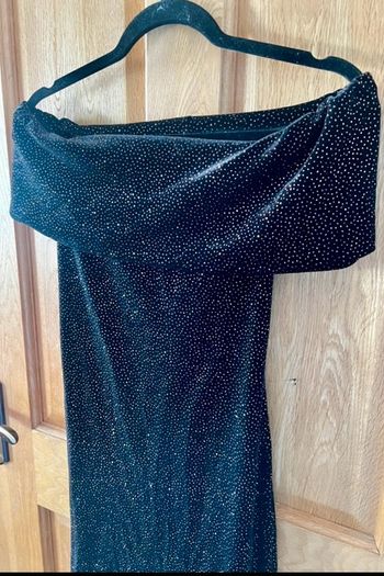 Elegant black glitter dress