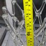NewBridge Lattice Web Art Glass Vases, Price is for 1 only,  featuring a distinctive woven pattern and a contrasting dark base in Good Condition no chips or cracks Postage Available Image 8