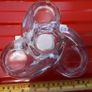 HEAVY glass tea light holder Image 2