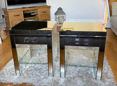 Mirrored Bedside Tables (Next)