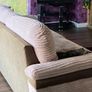 Three x 3 seater matching Sofas and ottoman Image 2