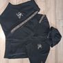 x2 Bundle - Calvin Klein Jeans Logo Tape Tracksuit - Full Zip Hoodie & Joggers - Size - Large Image 2