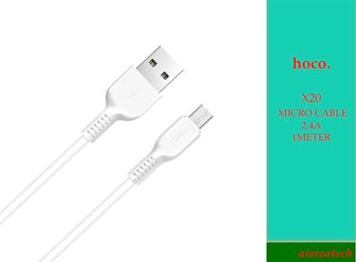 Hoco X20 Micro Usb Cable / Micro Charging Cable /samsung Charger Cable1m