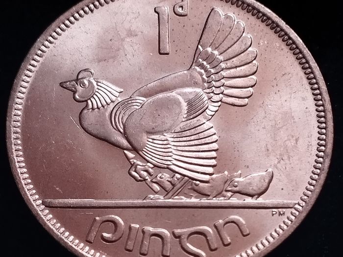 #895 - Ireland - 1968 - One Penny - KM.11 - UNC