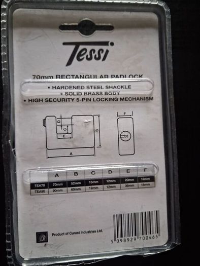 70mm Rectangular Padlock