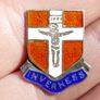 Vintage Sterling Silver Enamel Inverness Scotland Travel Shield Crest 3,8g Image 3