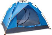 Pop Up Tent - Waterproof &amp; Lightweight Single-Layer Spring Camping Tent for 3-4 People with Portable Canopy - For Beach, Hiking, Festival, Outdoor Use - Easy Set Up (FREE SHIPPING)