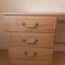 Beech Desk with 3 drawers Image 4