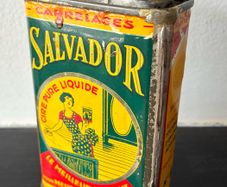 1930's - 1950's Vintage French Polish Tin