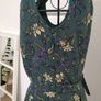 Green dress with flower pattern size 8 Image 4